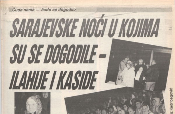 Zetra 1990: Veče ilahija i kasida održano je u organizaciji Radio Sarajeva i Gazi Husrev-begove medrese 17. i 18. marta 1990. u dvorani &ldquo;Zetra&rdquo; u Sarajevu i predstavljalo je prvorazredan kulturni događaj s preko dvadeset hiljada posjetilaca iz svih krajeva Bosne i Sandžaka 