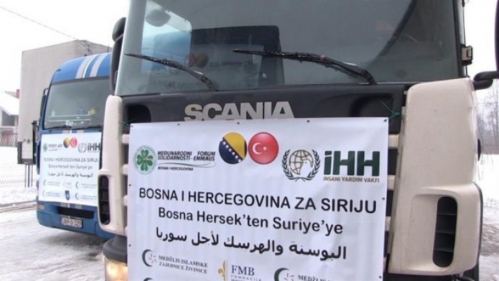 Bh. konvoj od pet šlepera pomoći za Siriju krenuo iz Doboj-Istoka