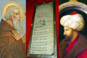 Fra Anđeo Zvizdović, Ahdnama i sultan Mehmed II. Osvajač