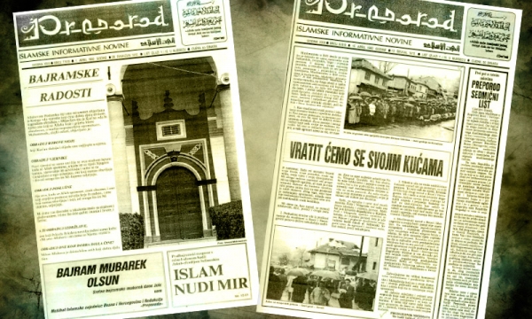 Naslovnica "Preporoda" iz aprila 1992.